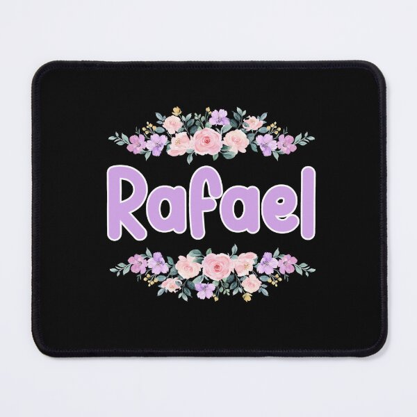 Item preview, Purple Flower Rafael Name Label (Black) designed and sold by NormadWorld.