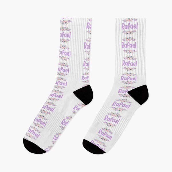 Item preview, Purple Flower Rafael Name Label designed and sold by NormadWorld.