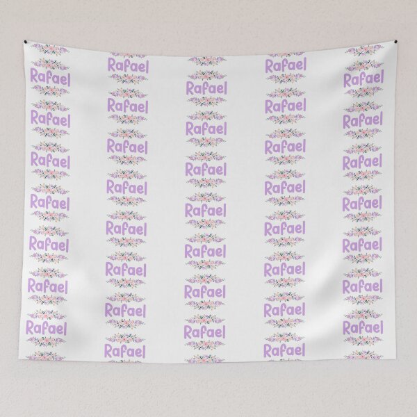 Item preview, Purple Flower Rafael Name Label designed and sold by NormadWorld.