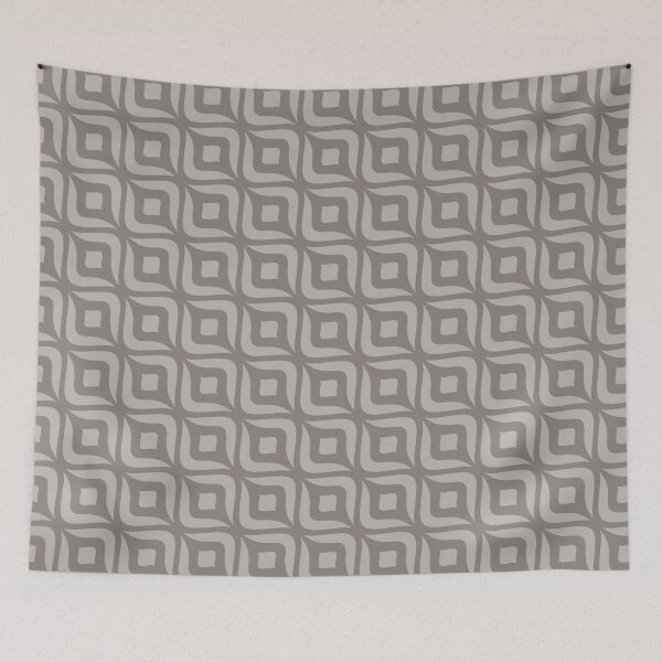 Item preview, Taupe Mocha Gray Diagonal Waves Loops Elegance Neutral Abstract Art Bauhaus Contemporary Interior Pattern designed and sold by PenguinForests.