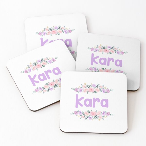 Item preview, Purple Flower Kara Name Label designed and sold by NormadWorld.