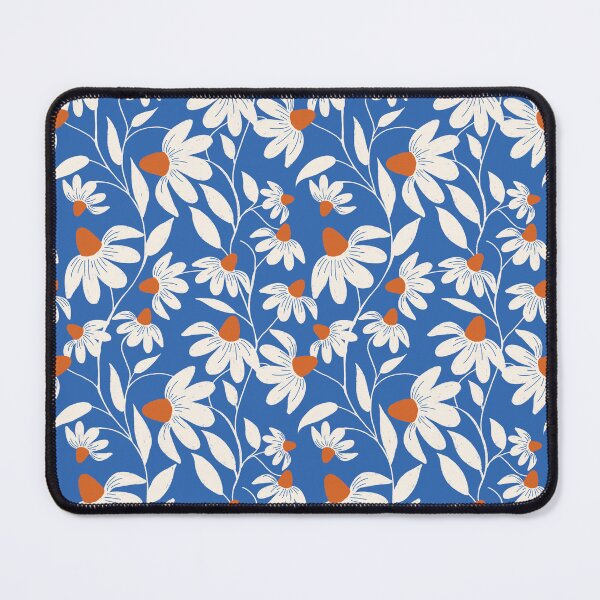 Item preview, Floriography - White Coneflower - Cobalt Blue designed and sold by susycosta.
