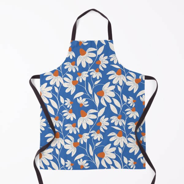 Item preview, Floriography - White Coneflower - Cobalt Blue designed and sold by susycosta.