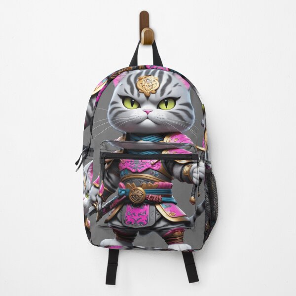 Item preview, Cat as ninja warrior holding a sword designed and sold by shopsmarty.