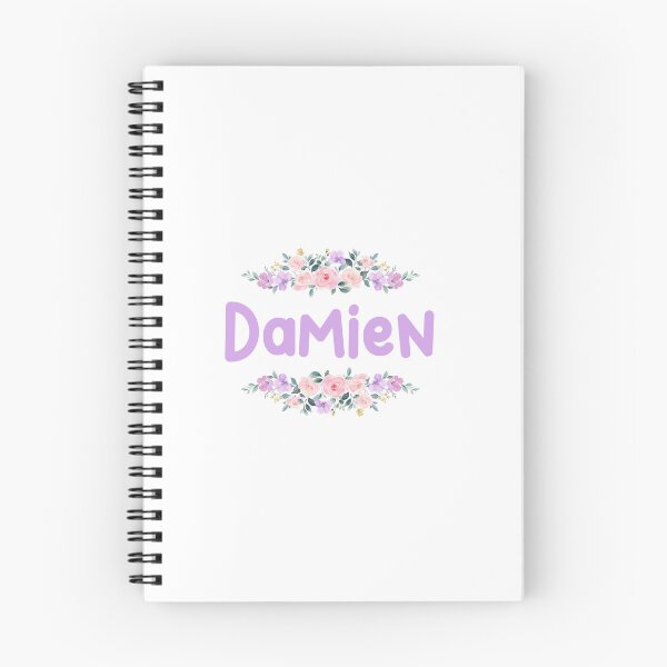 Item preview, Purple Flower Damien Name Label designed and sold by NormadWorld.