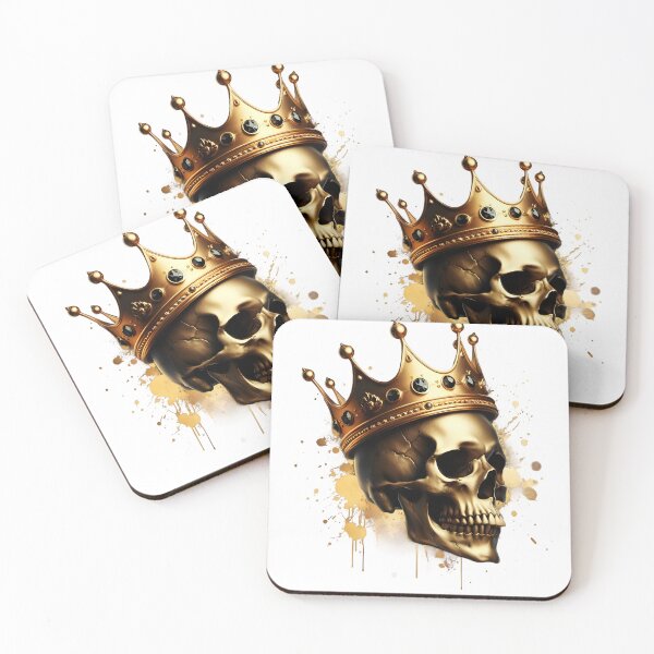 Item preview, Funny golden skull head with crown T-shirt designed and sold by TimTeeVogue.