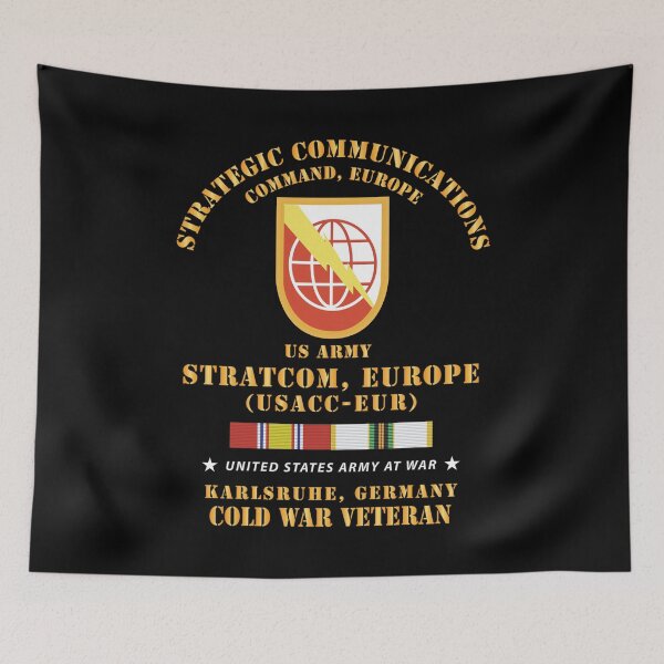 Item preview, Army - SSI, USA STRATCOM, EUR, Karlsruhe, Germany w COLD SVC X 300 designed and sold by Military Insignia Products.