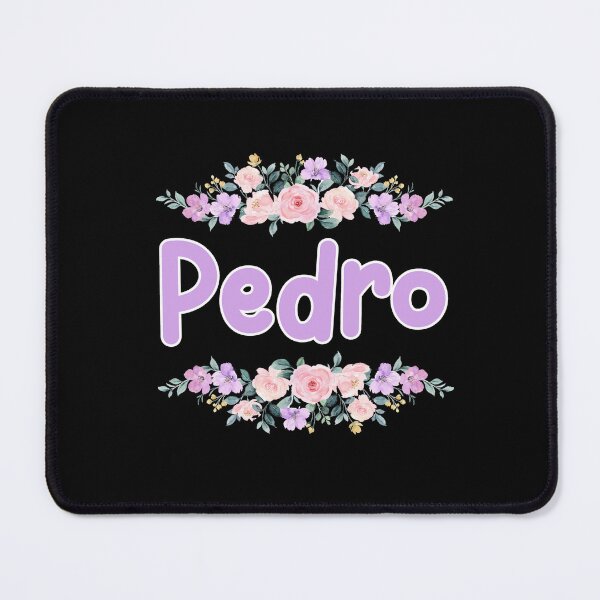 Item preview, Purple Flower Pedro Name Label (Black) designed and sold by NormadWorld.