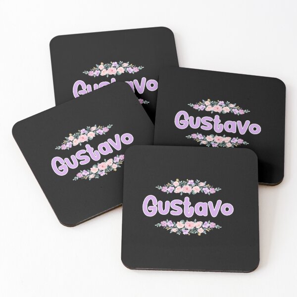 Item preview, Purple Flower Gustavo Name Label (Black) designed and sold by NormadWorld.
