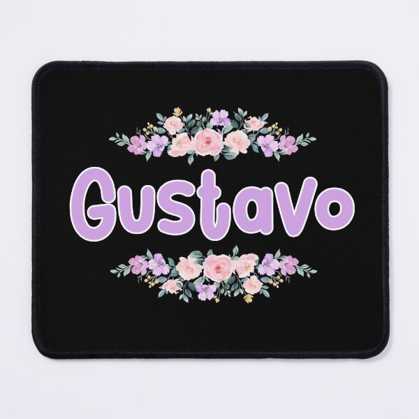 Item preview, Purple Flower Gustavo Name Label (Black) designed and sold by NormadWorld.