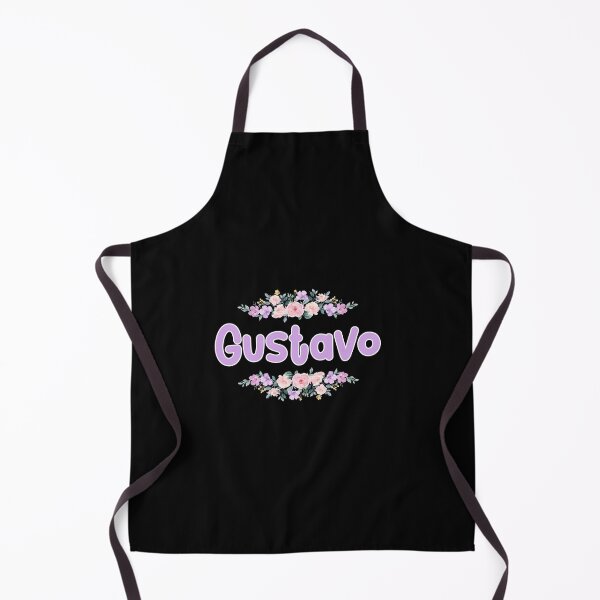 Item preview, Purple Flower Gustavo Name Label (Black) designed and sold by NormadWorld.