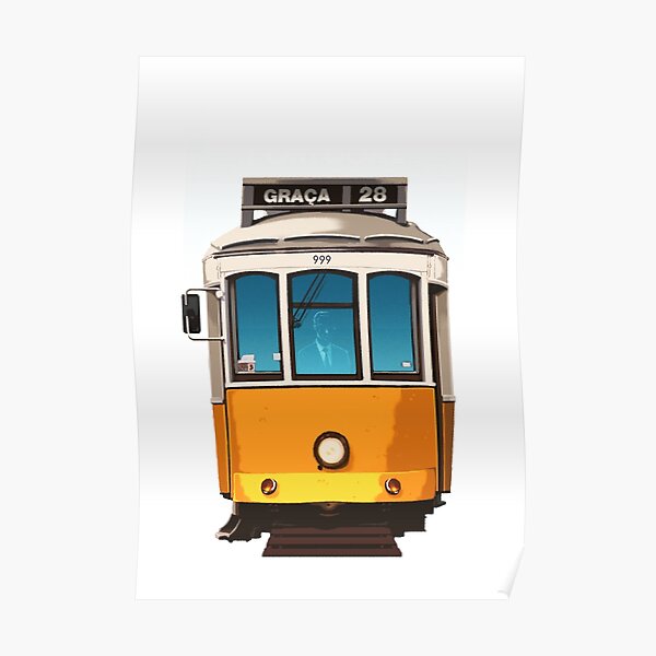 Travel Posters - Lisbon Tram Portugal Poster