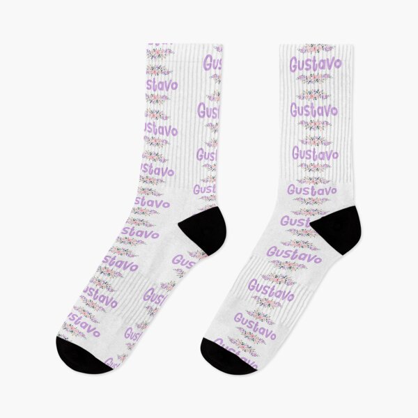 Item preview, Purple Flower Gustavo Name Label designed and sold by NormadWorld.