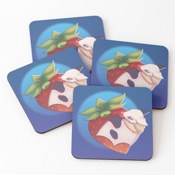 Item preview, White Fruit Bat Strawberry Feast designed and sold by kyriqin.