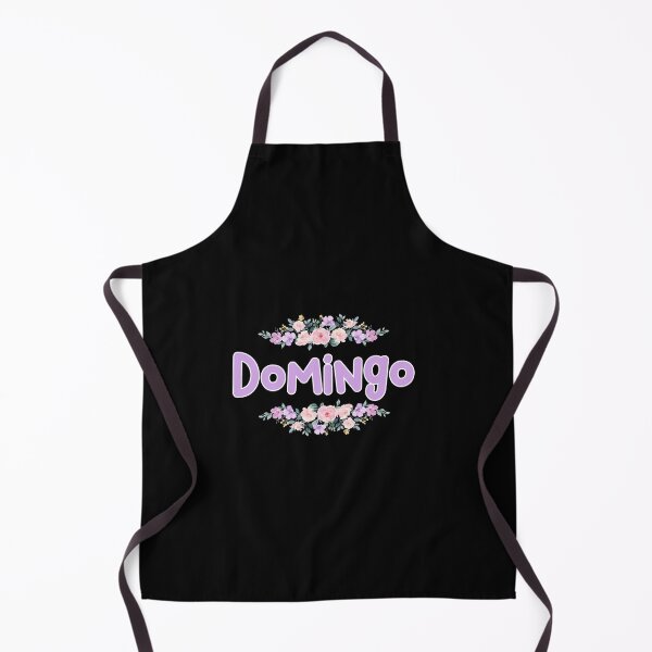 Item preview, Purple Flower Domingo Name Label (Black) designed and sold by NormadWorld.