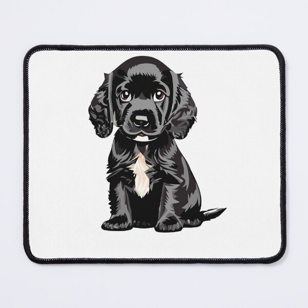 Item preview, black cockerspaniel puppy designed and sold by bodhijaxi.