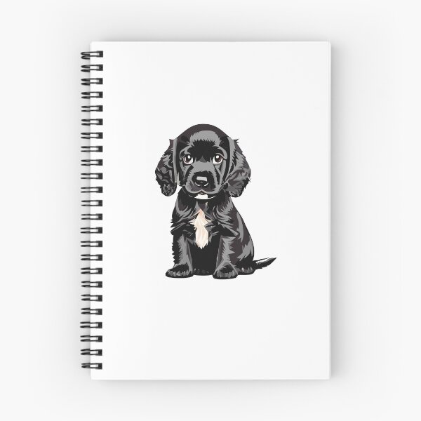 Item preview, black cockerspaniel puppy  designed and sold by bodhijaxi.