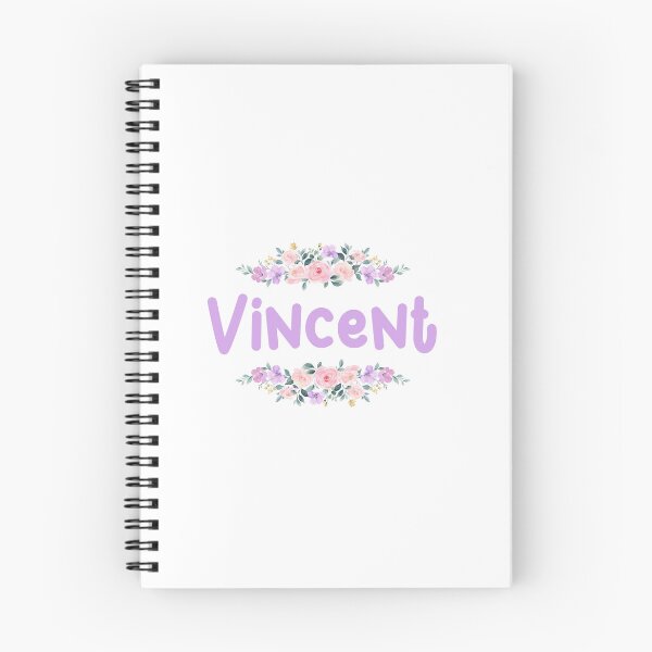 Item preview, Purple Flower Vincent Name Label  designed and sold by NormadWorld.