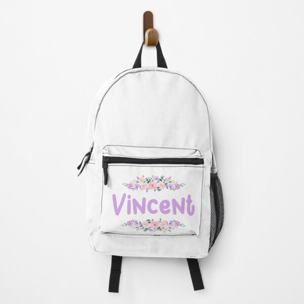 Item preview, Purple Flower Vincent Name Label designed and sold by NormadWorld.