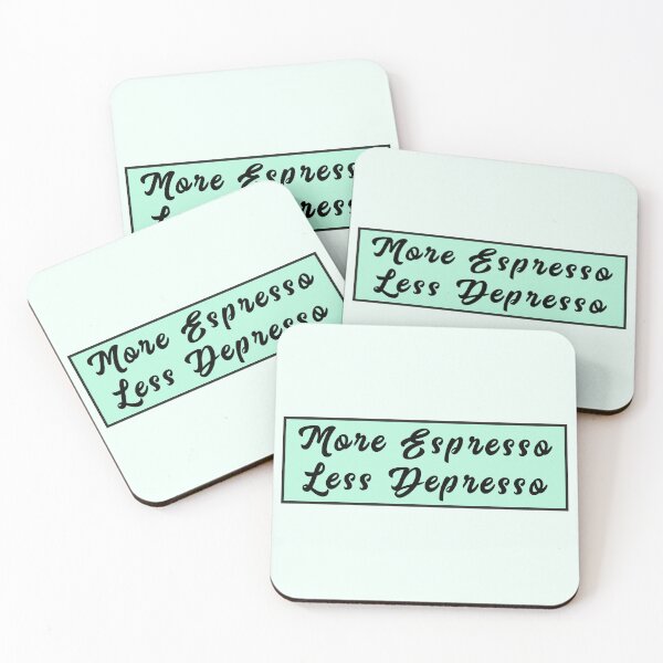 Artikelvorschau, Mehr Espresso Weniger Depresso - entworfen und verkauft von PurpleLoveStore.