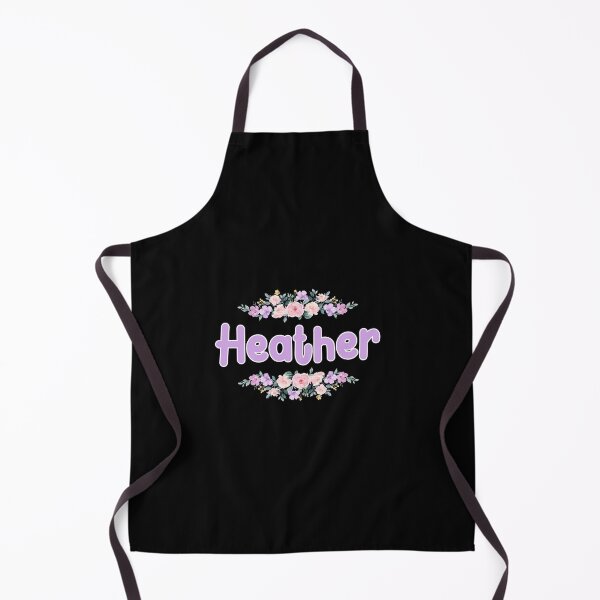Item preview, Purple Flower Heather Name Label (Black) designed and sold by NormadWorld.