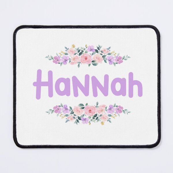 Item preview, Purple Flower Hannah Name Label designed and sold by NormadWorld.