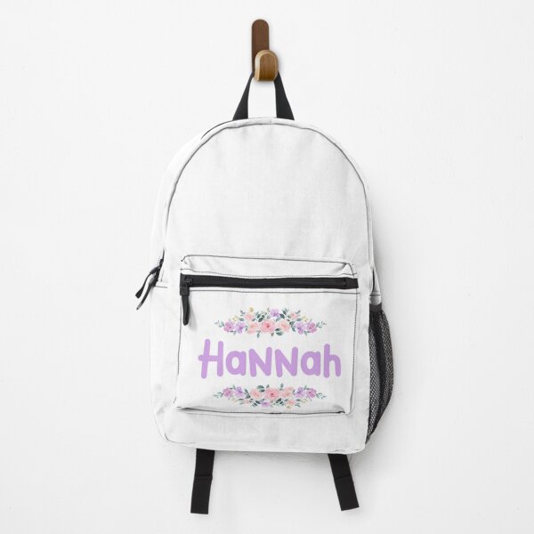 Artikelvorschau, Lila Blumen-Hannah-Namensschild entworfen und verkauft von NormadWorld.