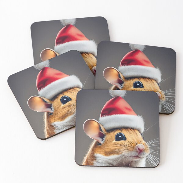 Item preview, Santas Little Gerbil Helper - Santa Gerbil Claus designed and sold by EmeraldeaArt.