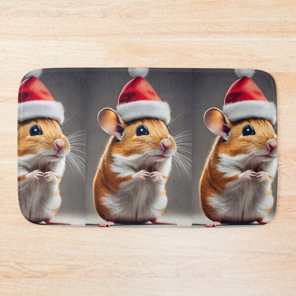 Item preview, Santas Little Gerbil Helper - Santa Gerbil Claus designed and sold by EmeraldeaArt.