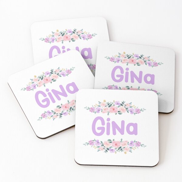 Item preview, Purple Flower Gina Name Label designed and sold by NormadWorld.