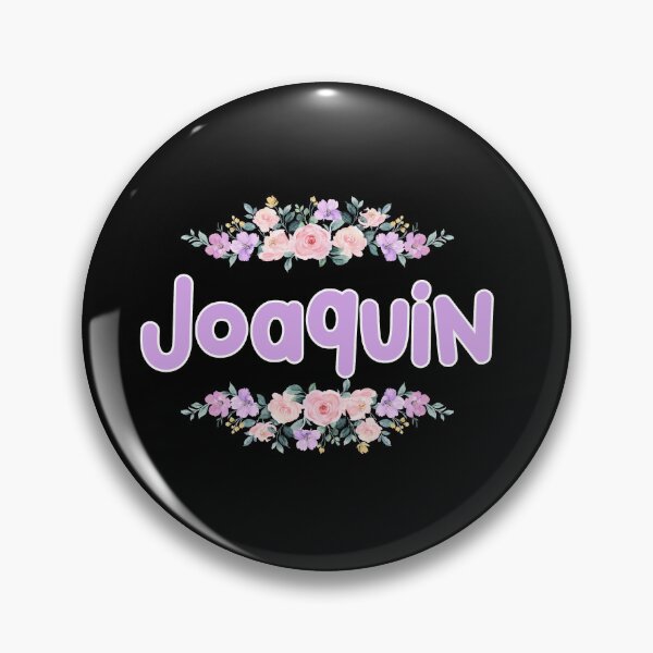 Item preview, Purple Flower Joaquin Name Label (Black) designed and sold by NormadWorld.