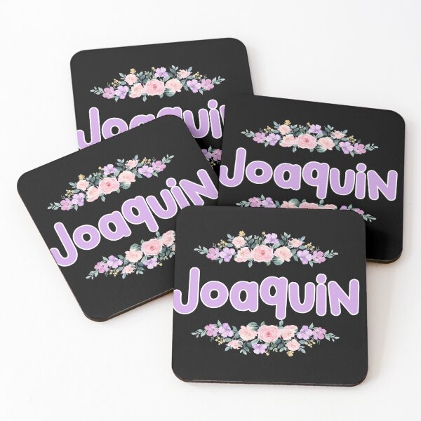 Item preview, Purple Flower Joaquin Name Label (Black) designed and sold by NormadWorld.