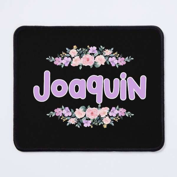 Item preview, Purple Flower Joaquin Name Label (Black) designed and sold by NormadWorld.