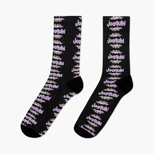 Item preview, Purple Flower Joaquin Name Label (Black) designed and sold by NormadWorld.