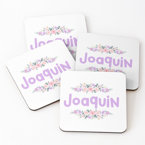 Item preview, Purple Flower Joaquin Name Label designed and sold by NormadWorld.