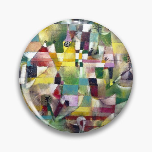 Item preview, HD. Landscape with yellow church tower, by Paul Klee designed and sold by MINDTHECHERRY.
