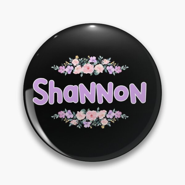 Item preview, Purple Flower Shannon Name Label (Black) designed and sold by NormadWorld.