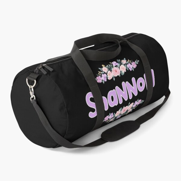 Item preview, Purple Flower Shannon Name Label (Black) designed and sold by NormadWorld.