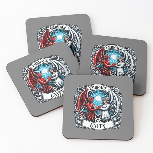 Item preview, Heavenly Harmony: Devil & Angel Celebrating Unity designed and sold by ShobulousStudio.