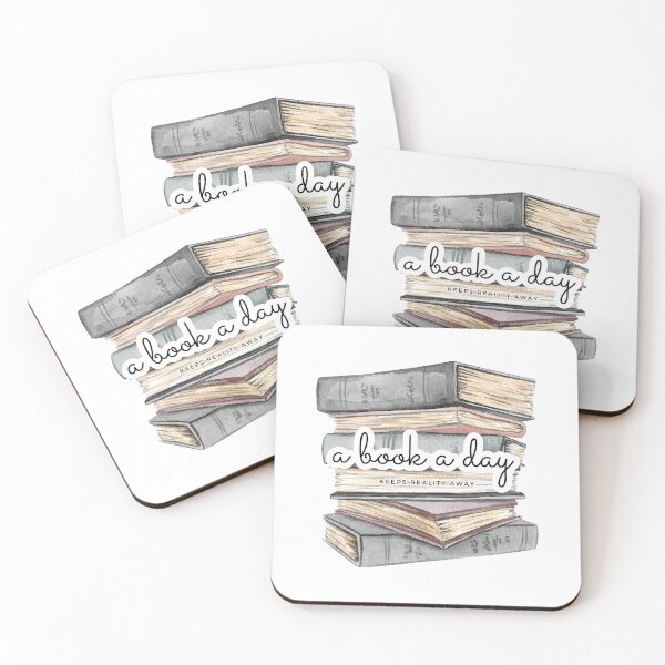 Item preview, a book a day keeps reality away designed and sold by koovoxdogs.