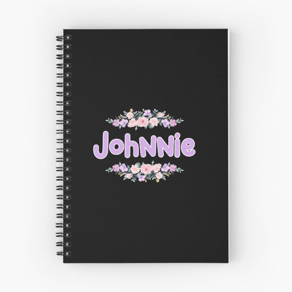 Item preview, Purple Flower Johnnie Name Label (Black) designed and sold by NormadWorld.
