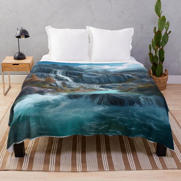 Item preview, Unique Artwork Amazing Landscapes Waterfalls Photorealistic Oil Painting A926-21 designed and sold by MPCFICTION.