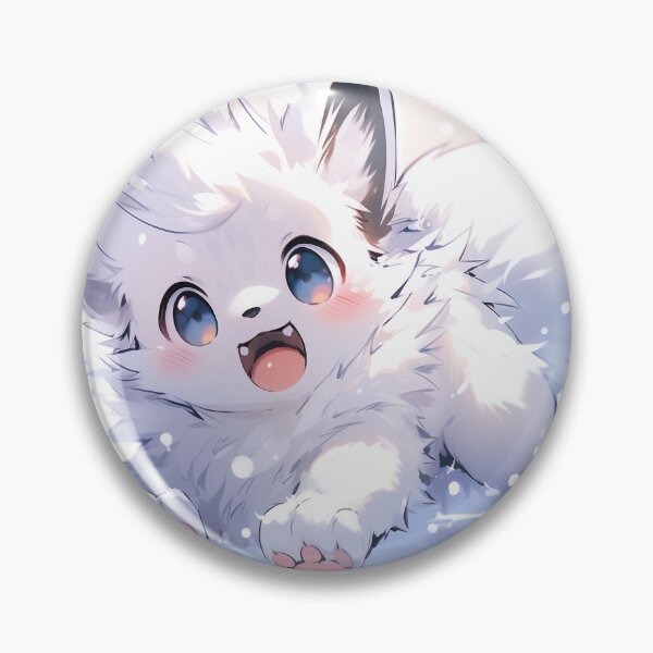 Item preview, Marvelous Anime Winter White Fox designed and sold by ArtsyChaosArt.