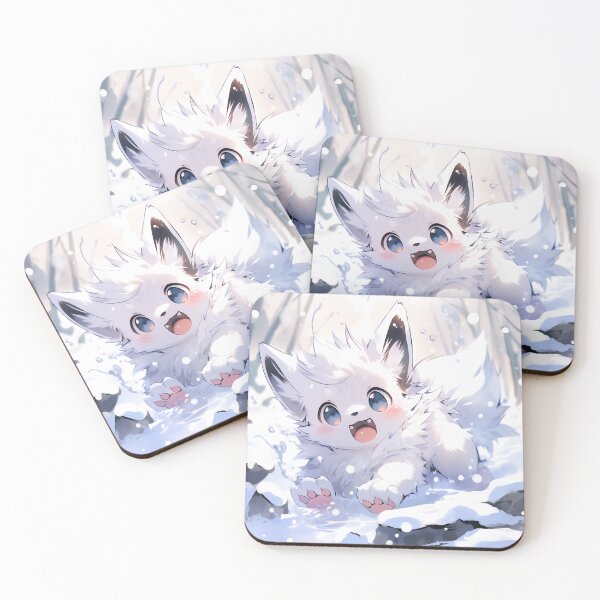 Item preview, Marvelous Anime Winter White Fox designed and sold by ArtsyChaosArt.