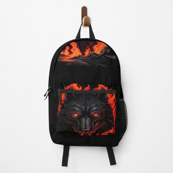 Item preview, Wolf Demon in Flames designed and sold by LilithhWolf.