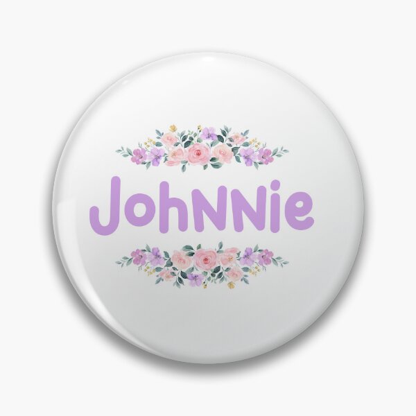 Item preview, Purple Flower Johnnie Name Label designed and sold by NormadWorld.