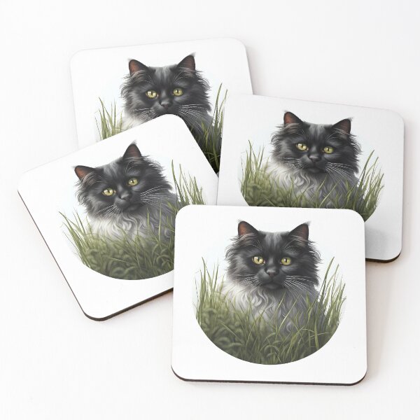 Item preview, Beautiful Turkish Smoke Angora cat  designed and sold by Kaleddis.