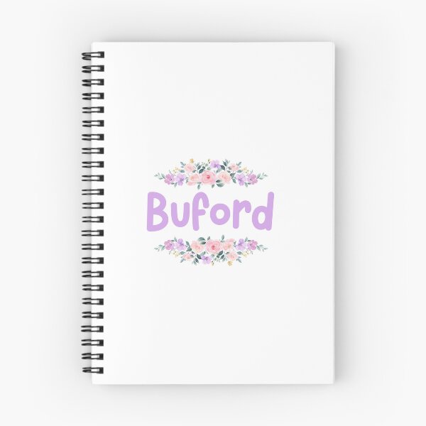 Item preview, Purple Flower Buford Name Label designed and sold by NormadWorld.