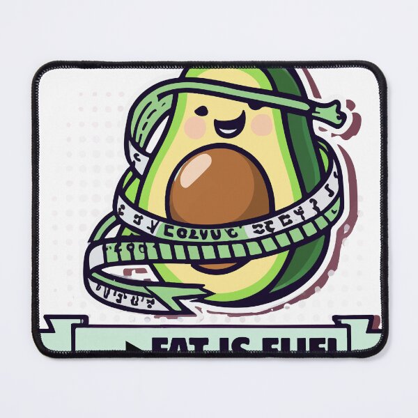 Item preview, Ketogenic Avocado - Fat is Fuel Comic Style Design designed and sold by NiftyWrx.