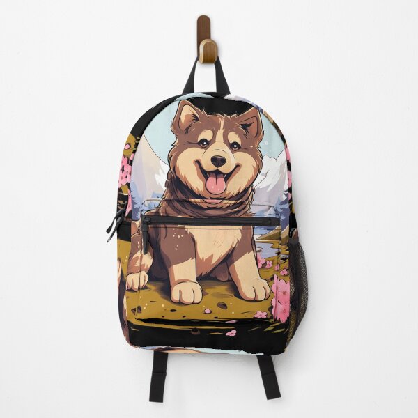Item preview, Cute alaskan malamute dog breed puppy in the mountains illustration designed and sold by NBSStore.